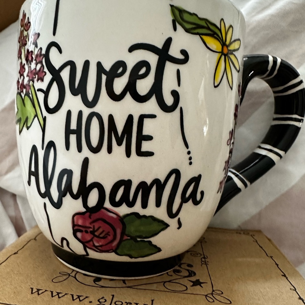 Glory Haus Sweet Home Alabama Floral Mug new in box - Picture 3 of 9